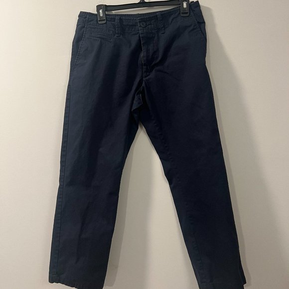 Straight Leg Navy Chinos - Picture 1 of 3